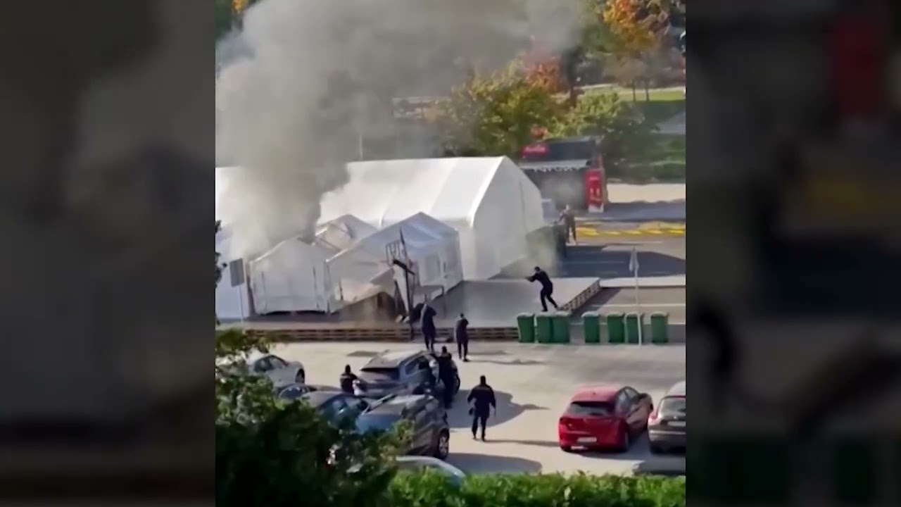 Person detained after shots fired outside Serbian parliament | REUTERS