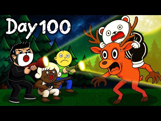 100 วันในป่า…จับกวางมาขี่เล่น 🦌 Roblox