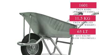 Hangar Mini Sheet Metal Wheelbarrow - Midilli Wheel