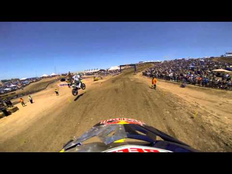 GoPro HD: James Stewart Lap 1 Moto 2 - Hangtown MX Lucas Oil Pro Motocross Championship 2013 