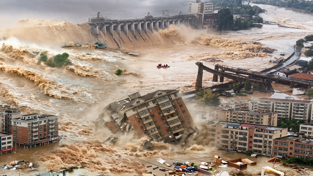 China in chaos today! 50 rivers overflow, 600,000+ people evacuated in Fujian!