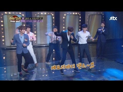 케이윌(?)-김종국-김종민의 터보시절 댄스 퍼레이드! - 히든싱어 11회