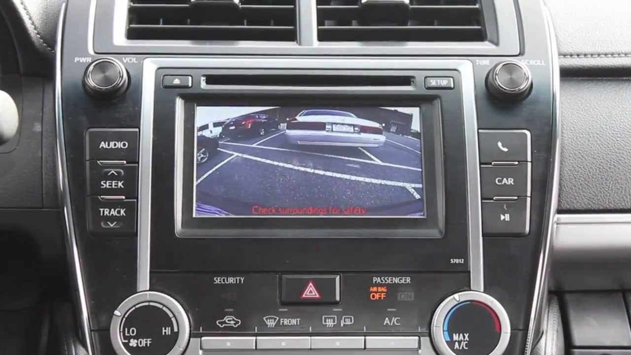2012 toyota camry se rear view camera #4