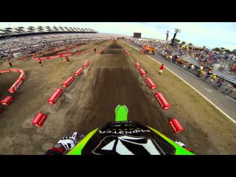 GoPro HD: Ryan Villopoto Practice Lap 2013 Daytona Supercross 