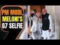 PM Narendra Modi and Italys PM Giorgia Meloni Take a Selfie at G7 Summit | News9