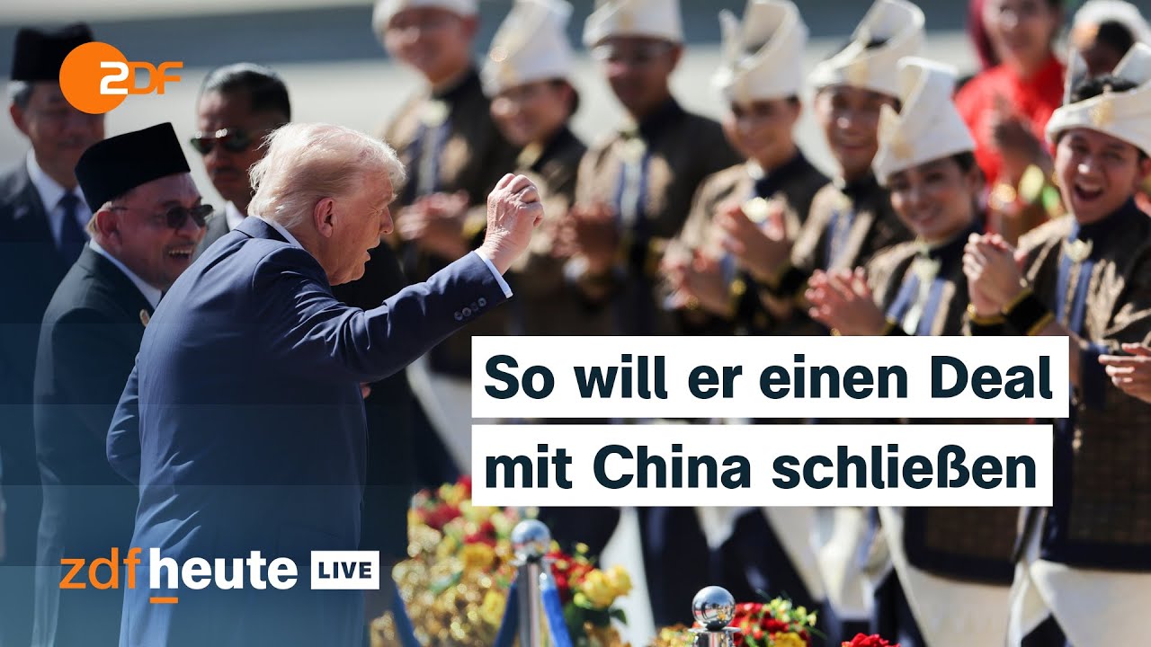 Ende des Handelskriegs? Trump will bei Asienreise mit China über Zölle verhandeln | ZDFheute live