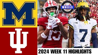 Michigan vs #8 Indiana | Full Game Highlights | 2024 College Football Highlights