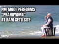 PM Modi Performs Pranayama, Offers Prayers At Ram Setu Site In Tamil Nadu