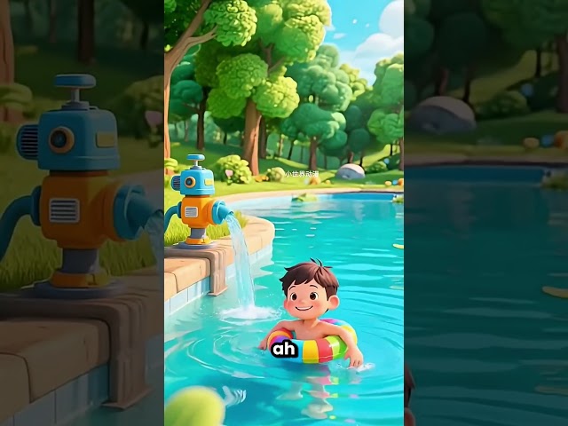 A garota ficou brava porque roubaram a água da piscina 😲