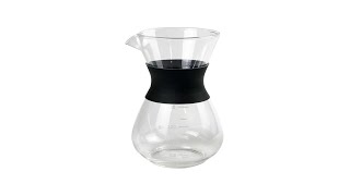 One Two Cups Coffee Maker Pot V60 Drip Kettle Teko Kopi Barista Borosilicate Glass 400ml - SE111 - 1