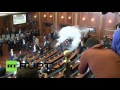 RT-Opposition MPs release teargas in Kosovo Parliament