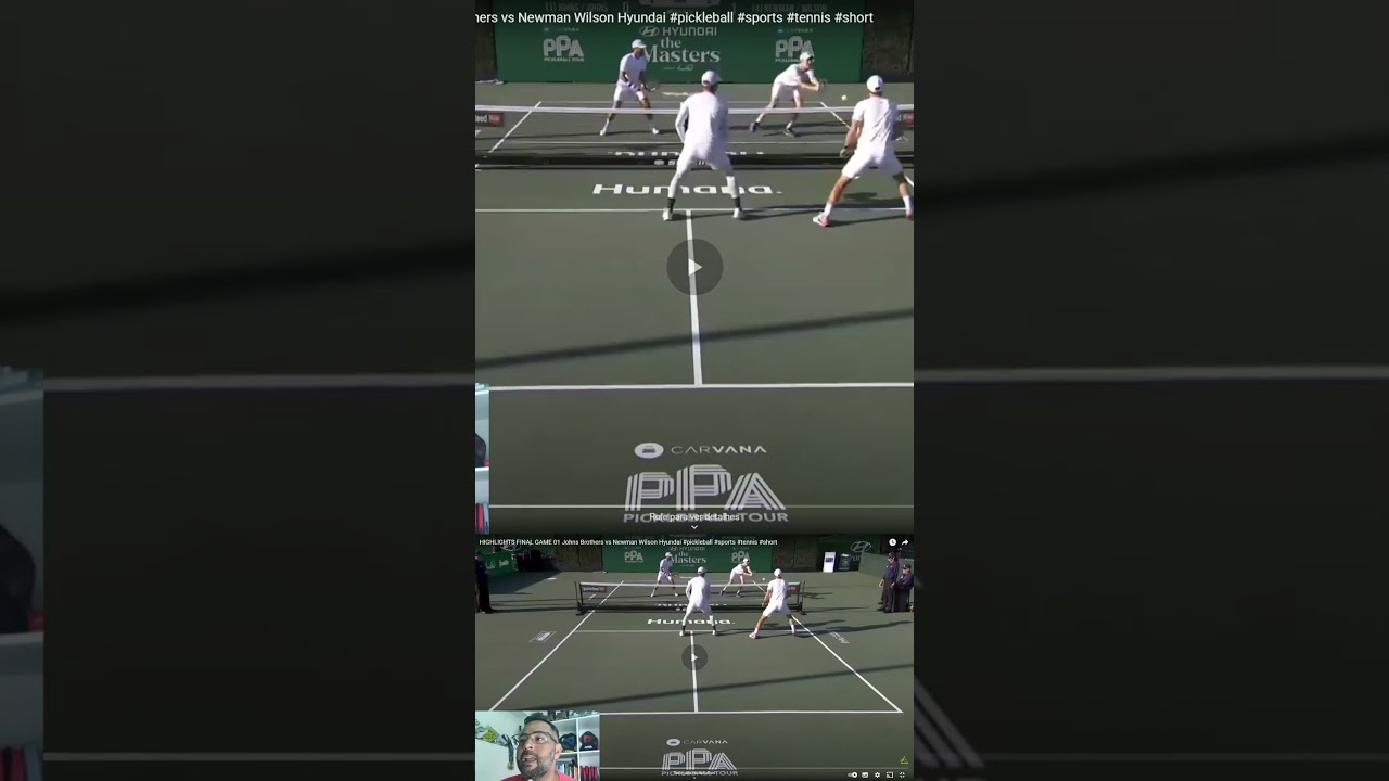 REACT 03 PT 01 |#pickleball #pickleballislife #shorts #short #sport #sports #tennis #esporte