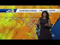 Stray showers possible Friday night west of Baltimore  - 02:29 min - News - Video
