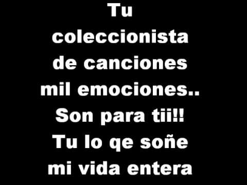 Coleccionista de canciones - Camila (Letra)