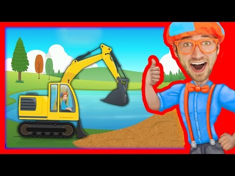 Upload mp3 to YouTube and audio cutter for Construction Vehicles for Kids with Blippi | The Excavator Song download from Youtube