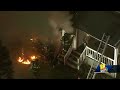 SkyTeam 11 over a house fire in south Baltimore  - 01:28 min - News - Video