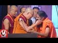 Watch Dalai Lama tug Ramdev Baba's beard, slapping his stomach