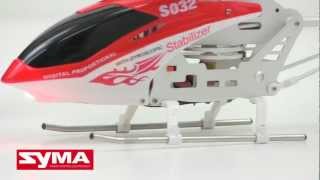 SYMA Вертолёт с 3-х канальным р/у и гироскопом S032G (37 см) (S032G)