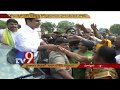 Grand welcome for Nara Lokesh in Prakasam