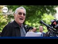Robert De Niro and Harry Dunn speak at Biden campaign event outside Trump courthouse
