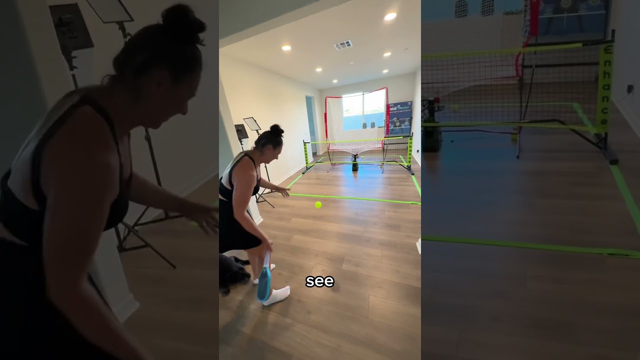 Pro player tests the pickleball cave