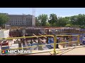 Trump shows off ballroom construction amid new questions over ‘anti-weaponization’ fund