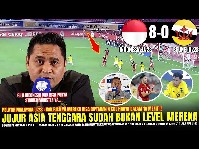 🔴JELAS KETAKUTAN!! Pelatih Malaysia U-23 NGOMONG GINI Usai Timnas U-23 Bantai Brunei (8-0) Piala AFF