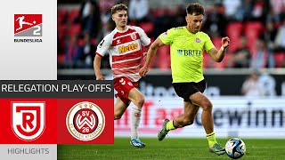 Regensburg Hopes For The Second Leg! | Jahn Regensburg — Wehen-Wiesbaden | Highlights | Relegation