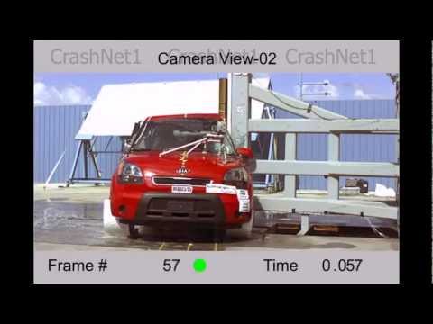 crash test video Kia Soul din 2008