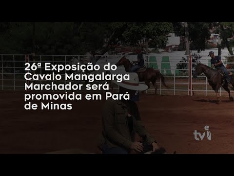 Vídeo: 26ª Exposição do Cavalo Mangalarga Marchador será promovida em Pará de Minas