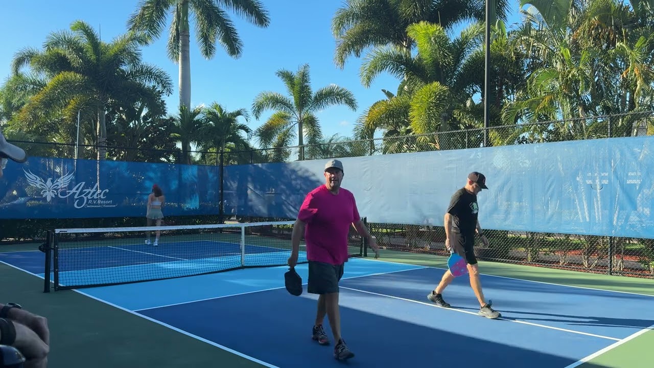 5.0 Doubles Pickleball | Matt & Jeana vs Canada | Aztec RV Resort | Florida | Game 1