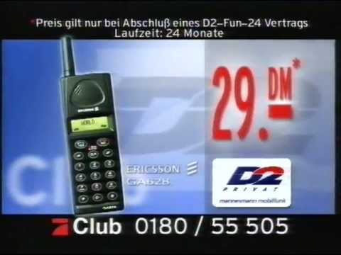 ProSieben Club Sony Ericsson Handy Werbung mit Arabella Kiesbauer (1999)