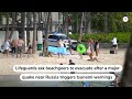 Hawaii beachgoers evacuate amid tsunami warnings | REUTERS  - 00:22 min - News - Video