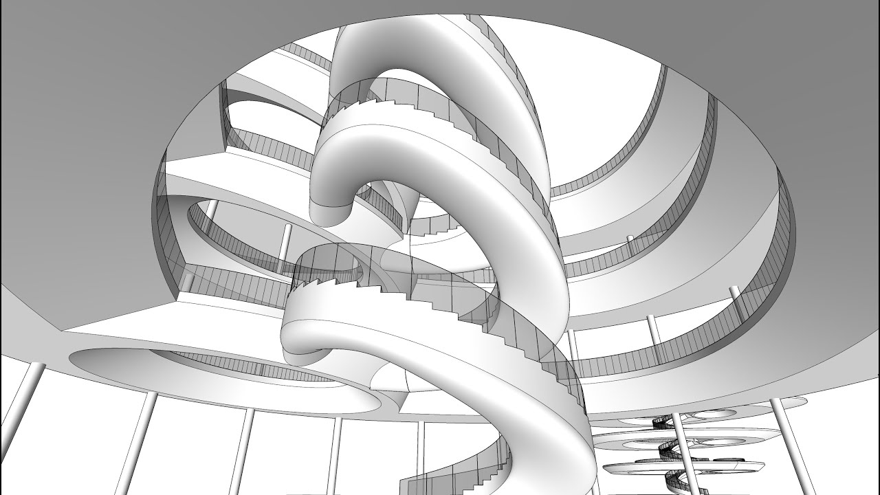 Revit spiral staircase