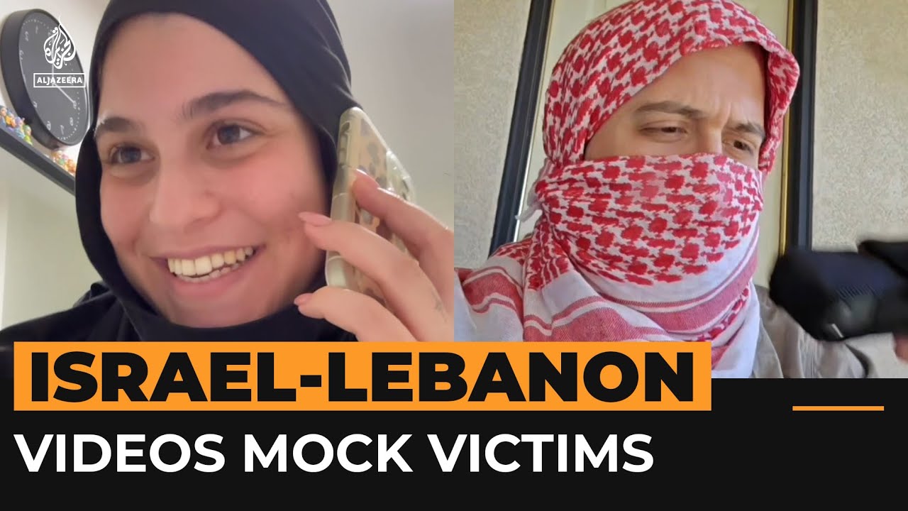 Israelis and supporters mock victims of Lebanon attacks | Al Jazeera Newsfeed