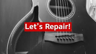 Как починить сломанную верхнюю деку гитары в домашних условиях