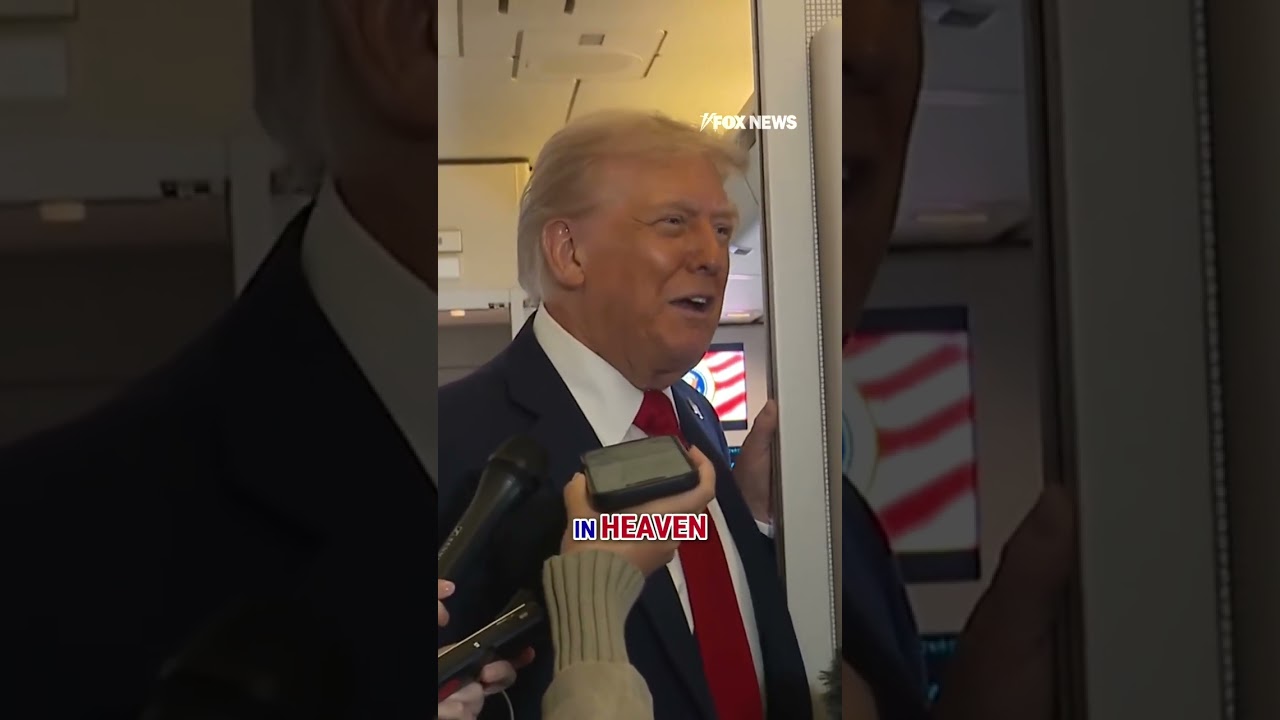 WATCH: Trump gets candid when asked if he's getting into heaven #shorts #foxnews #trump #world