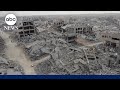 Recovering bodies buried under the rubble in Gaza