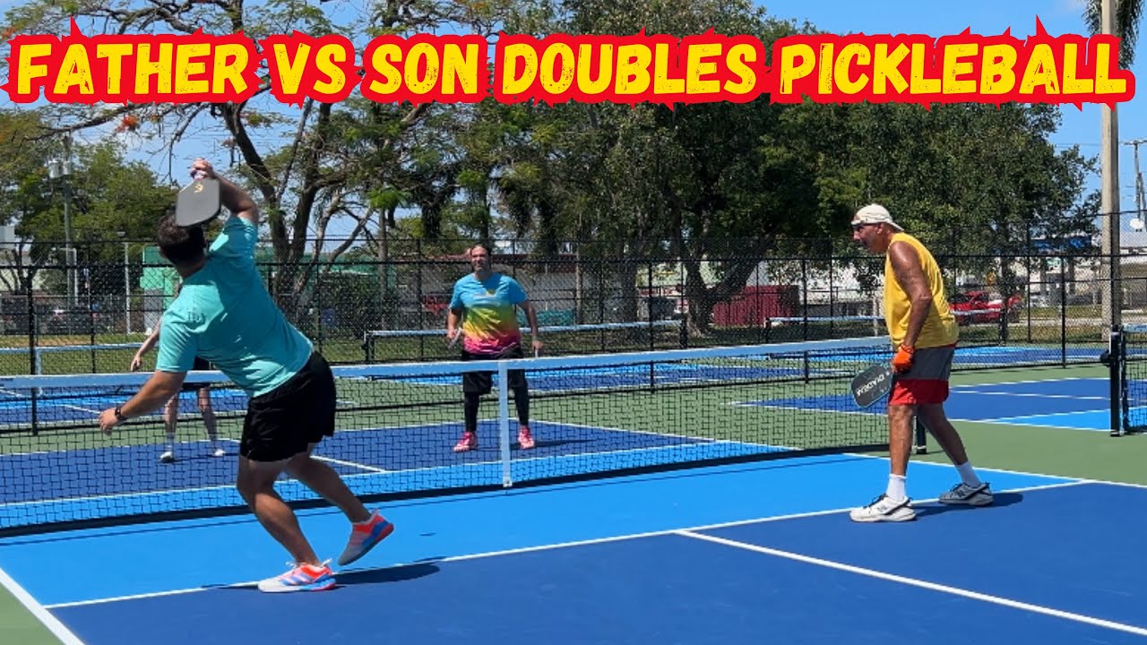 Father vs Son Doubles Pickleball | Hollywood Florida | Game 2