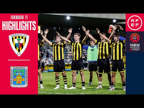 (RESUMEN Y GOLES) Barakaldo CF 3-0 SD Tarazona / J11 - 1ª RFEF / Fuente: YouTube Real Federación Española de Fútbol