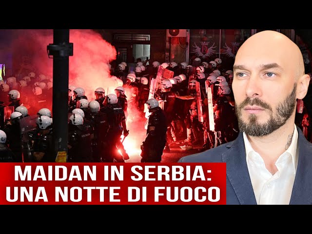 MAIDAN IN SERBIA: UNA NOTTE FI FUOCO.