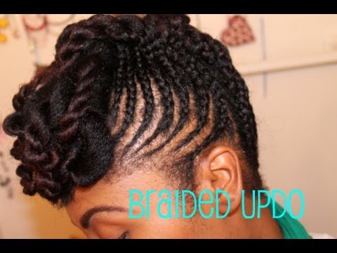 Natural Braided Hairstyles Youtube