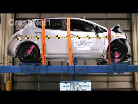Test Crash Video Nissan Leaf od 2010