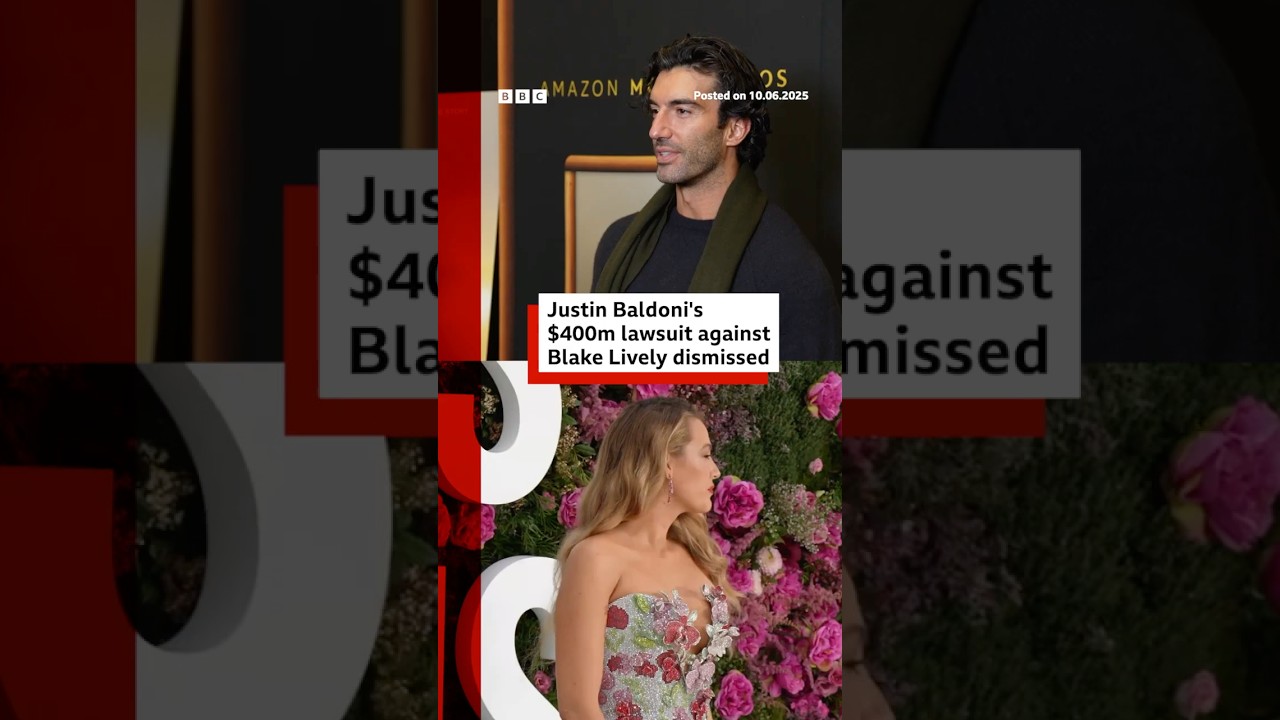 Justin Baldoni's $400m lawsuit against Blake Lively dismissed. #BlakeLively #JustinBaldoni #BBCNews