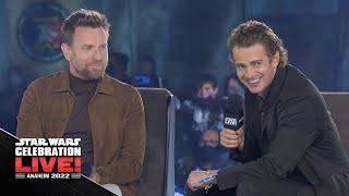 Ewan McGregor and Hayden Christensen Take The Stage At SWCA 2022 | Star Wars Celebration Live!