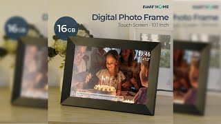 Pratinjau video produk TaffHOME Frameo Digital Photo Frame Bingkai Foto Touch 10.1 Inch 32GB - XY-10