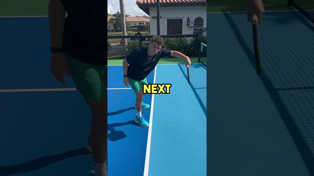 How to be a threat at the kitchen line!🏆🥇 #pickleballtips #pickleball #shorts