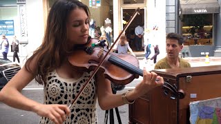 Spontaneous Street Piano and Violin Duet in New York City
