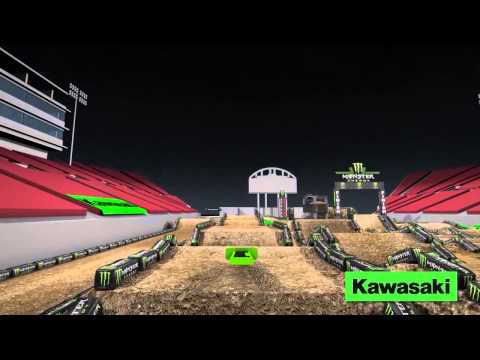 Kawasaki Track Map Path: Las Vegas - Round 17 