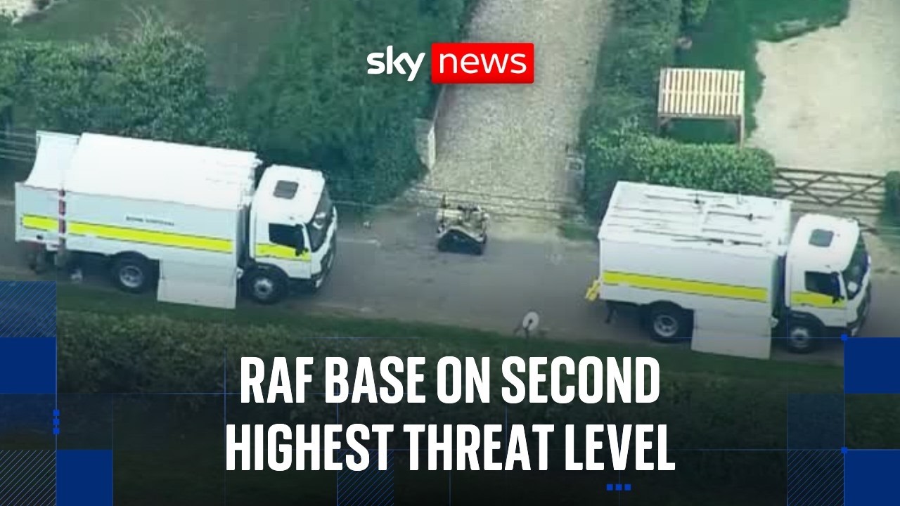 RAF base in Suffolk which hosts US military personnel on second-highest threat level